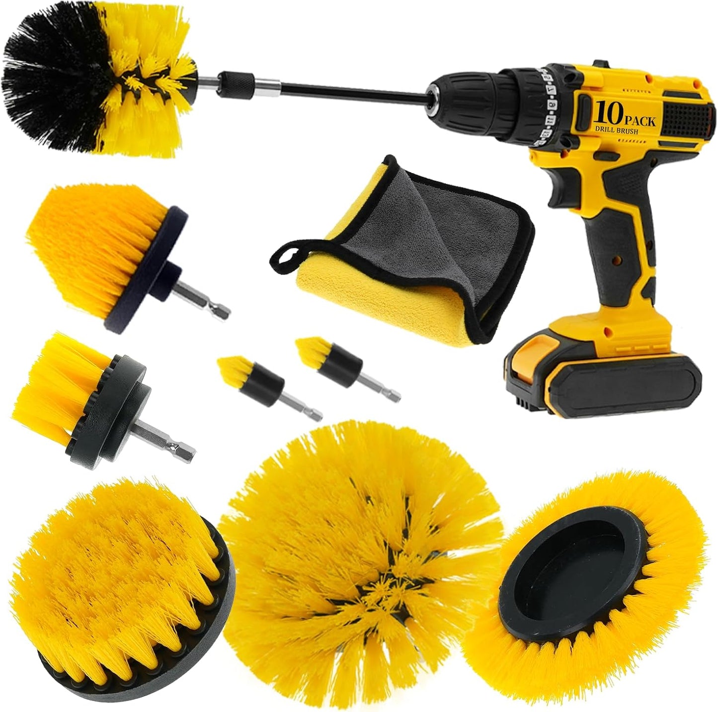 8 Accesorios de cepillo para taladro
