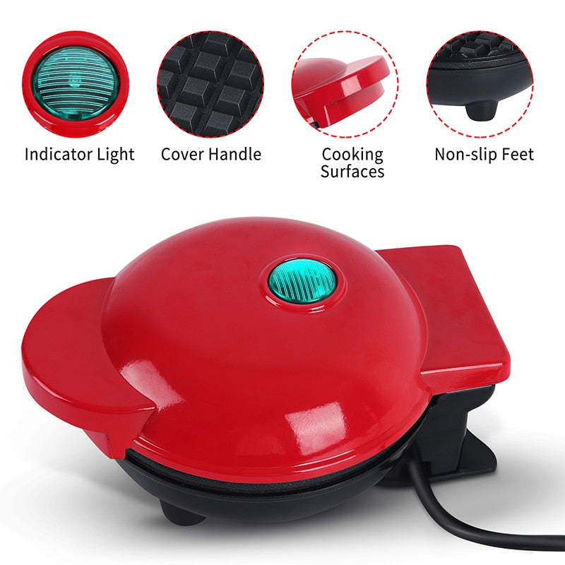 Waflera Eléctrica Pequeña Antiadherente+ Envio Grtais