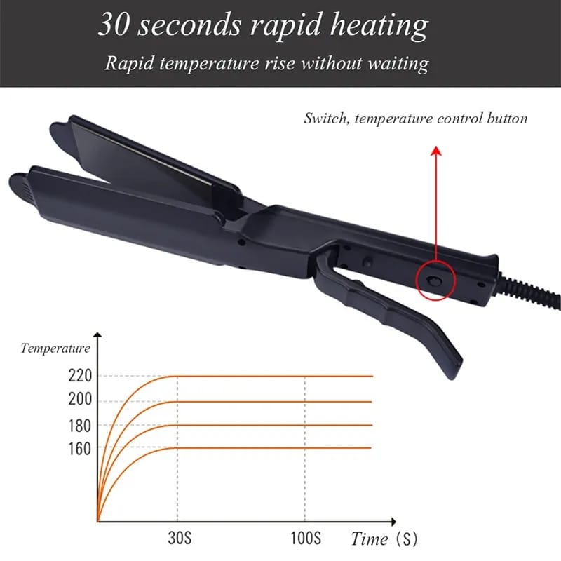 Plancha De Cabello Con Vapor Profesional