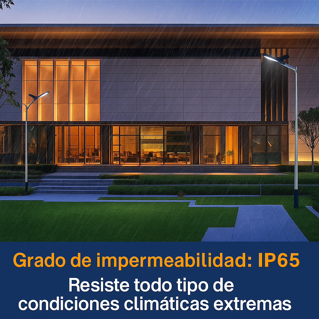Lámpara Solar LED con Sensor de Movimiento