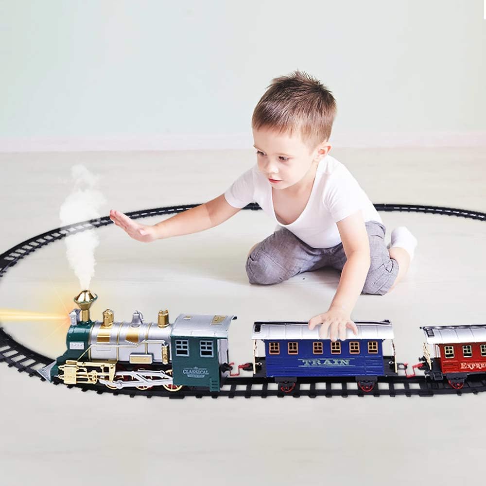 Tren Clasico Electrico Con Pista 17 Piezas + Envio Gratis