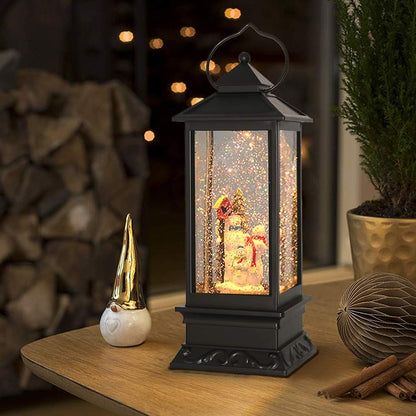 Farol De Navidad Con Nieve LED + Envio Gratis