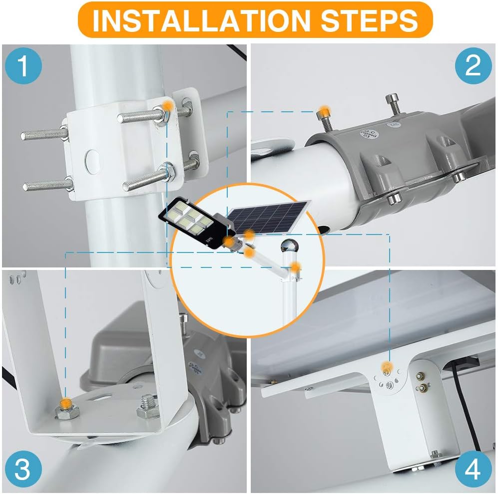 Lámpara Solar LED con Sensor de Movimiento