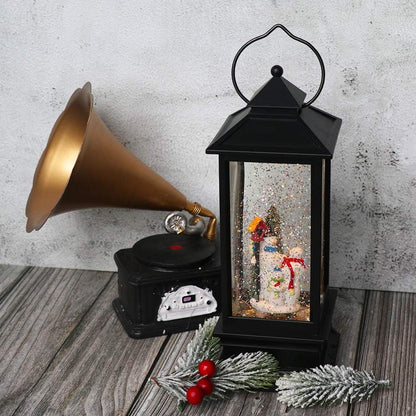 Farol De Navidad Con Nieve LED + Envio Gratis
