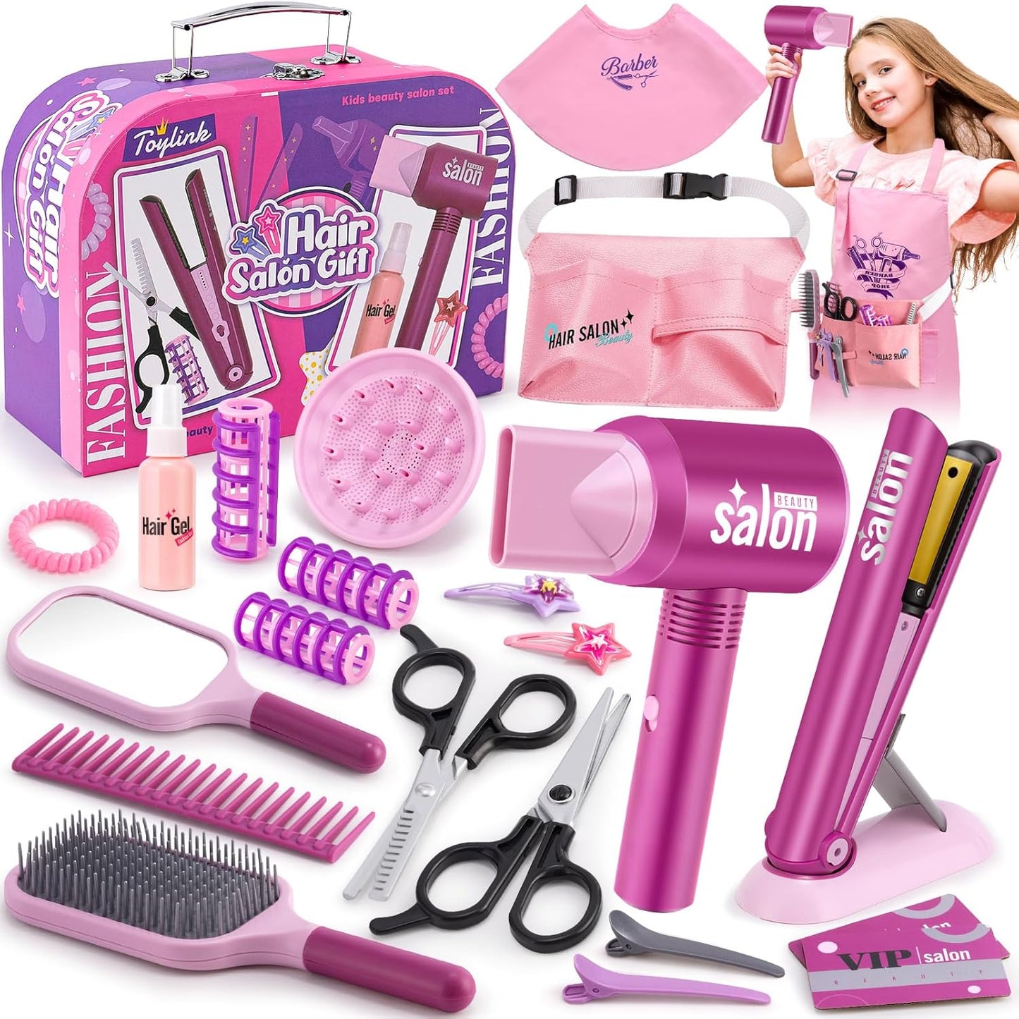 Kit Cepillo Secador De Juguete Para Niñas + Envio Gratis