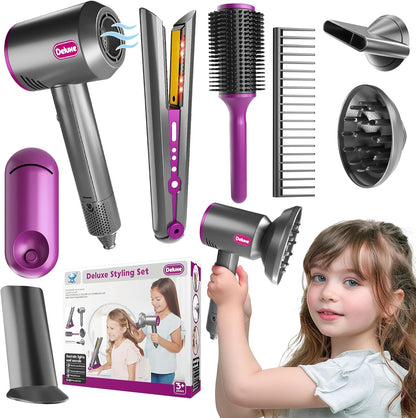Kit Cepillo Secador De Juguete Para Niñas + Envio Gratis