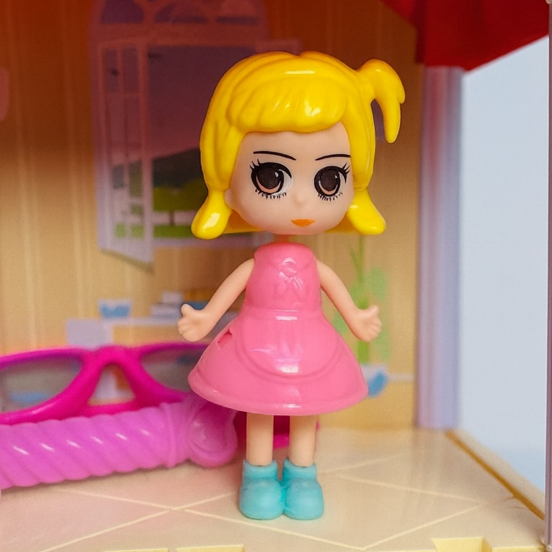 Mini Casa De Barbie Con Muñeca + Envio Gratis