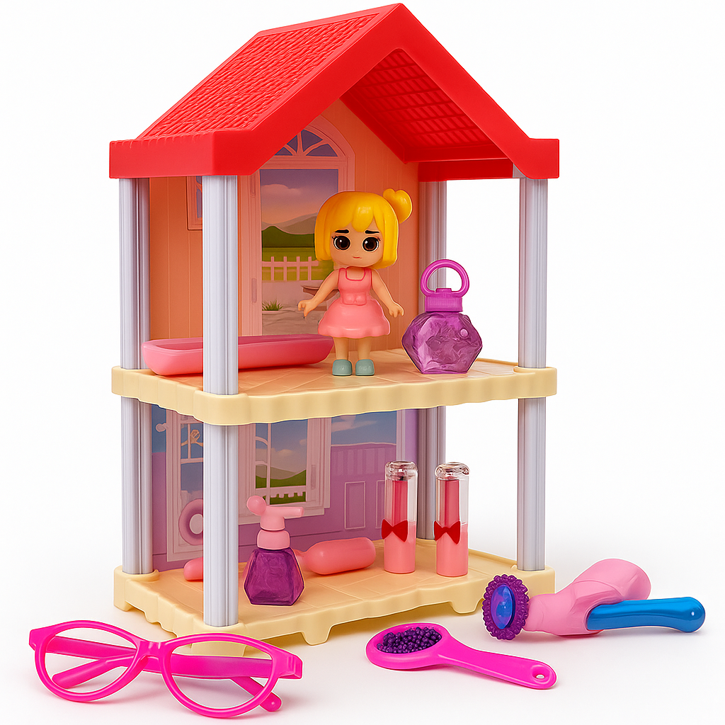Mini Casa De Barbie Con Muñeca + Envio Gratis