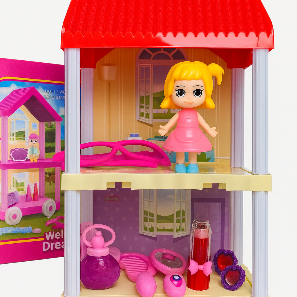 Mini Casa De Barbie Con Muñeca + Envio Gratis
