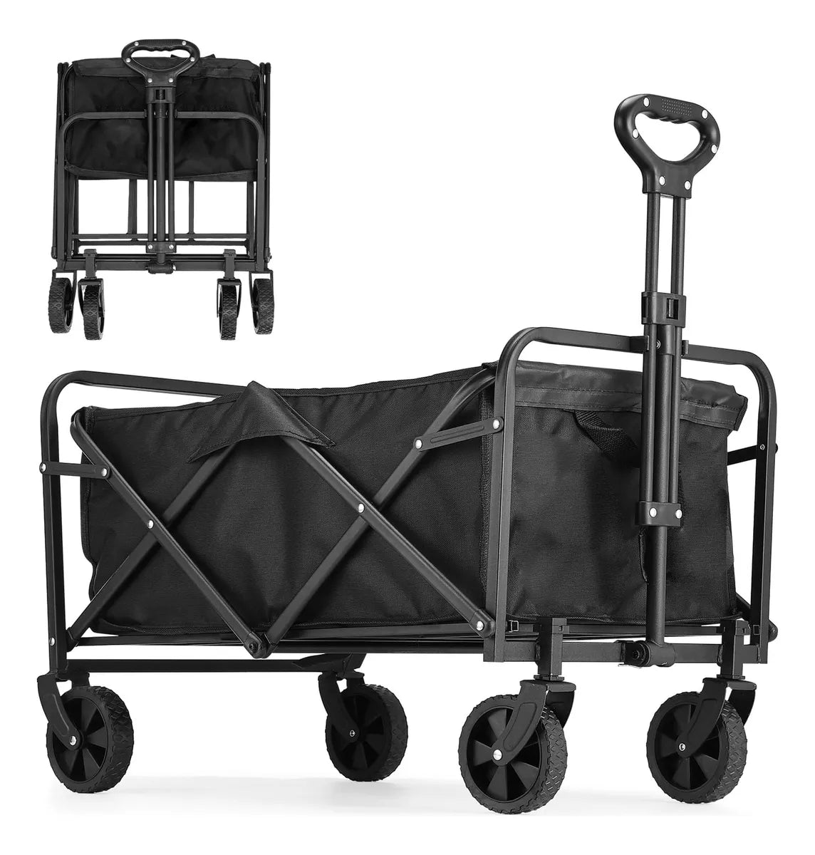 Carro Plegable De Mercado y Carga Con Ruedas + Envio Gratis