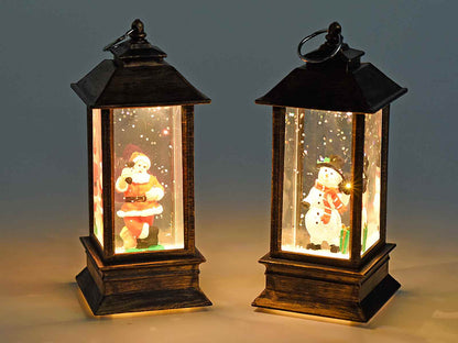 Farol De Navidad Con Nieve LED + Envio Gratis