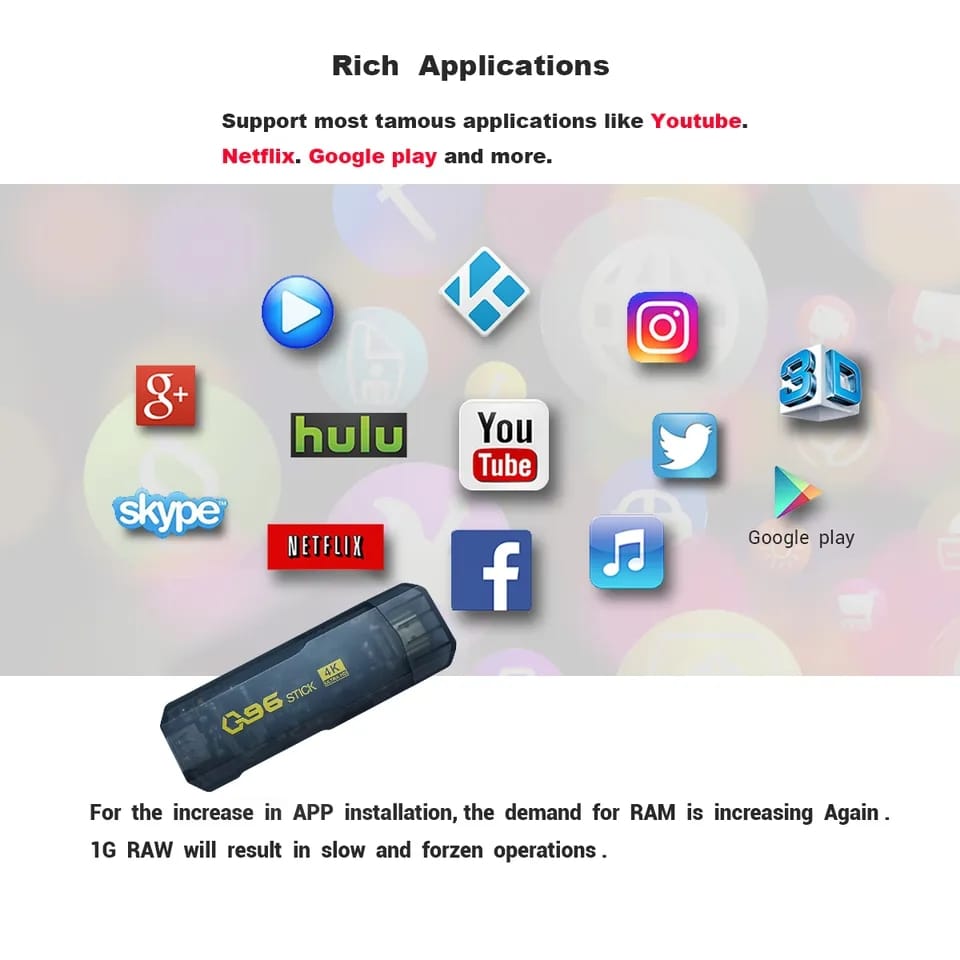 TV Stick Android Versión 4K Ultra HD Magis TV Netflix Gratis+ Envio Gratis