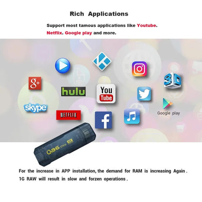 TV Stick Android Versión 4K Ultra HD Magis TV Netflix Gratis+ Envio Gratis