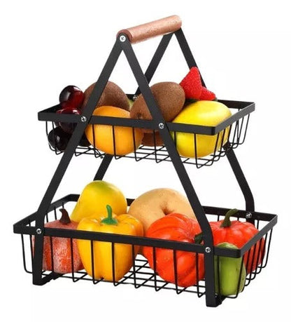Organizador De Frutas  2 Niveles  + Envio Gratis