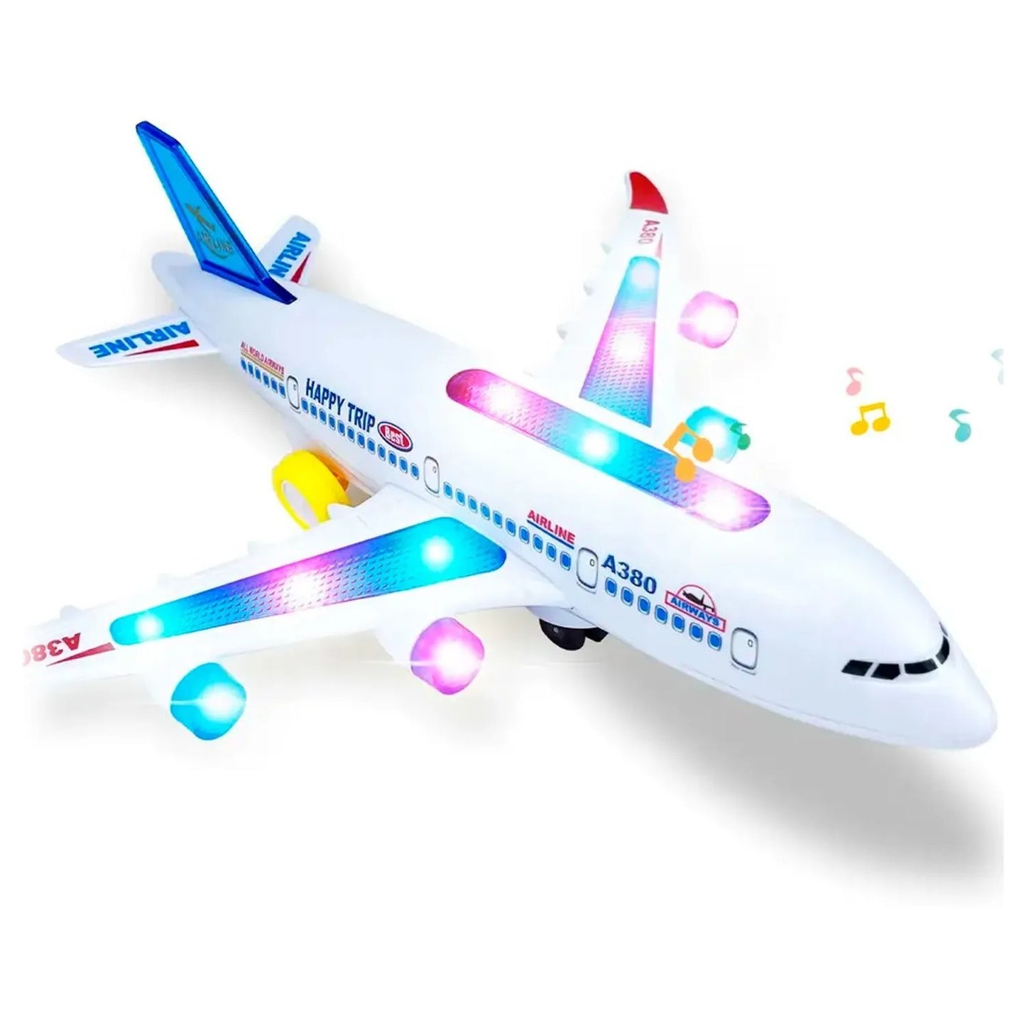 Avión de Juguete Eléctrico con Luces y Sonido