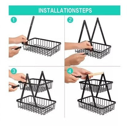 Organizador De Frutas  2 Niveles  + Envio Gratis