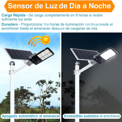 Lámpara Solar LED con Sensor de Movimiento